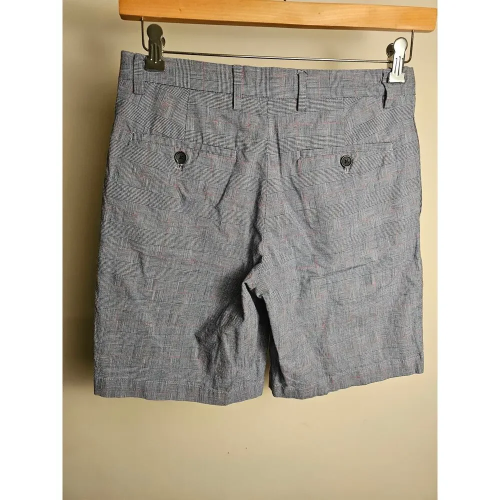 Banana Republic Cotton Aiden Club Plaid Shorts